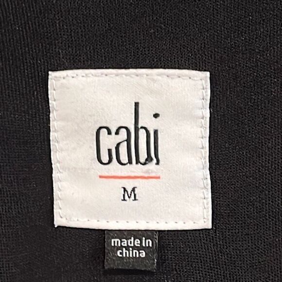 CAbi Womans Black Split Front Back Layered Beyond Tee Medium #3243 - Picture 4 of 6